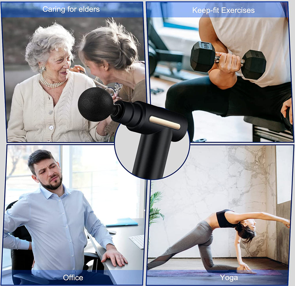 TERAPIA PISTOLA per MASSAGGI VIBRAZIONI a PERCUSSIONE MASSAGGIATORE MUSCOLARE