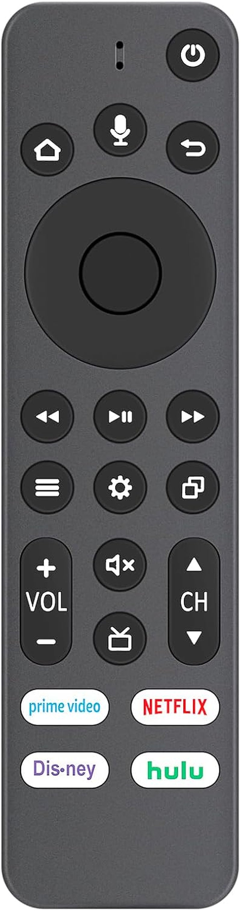 New Replacement Voice Universal Remote Control Fit for Insignia Toshiba Pioneer Hisense LED 4K UHD Smart TV NS-50F301NA24 NS-43F301NA22 58U6HF 50U6HF CP-RC1NA-22 CPRC1NA22