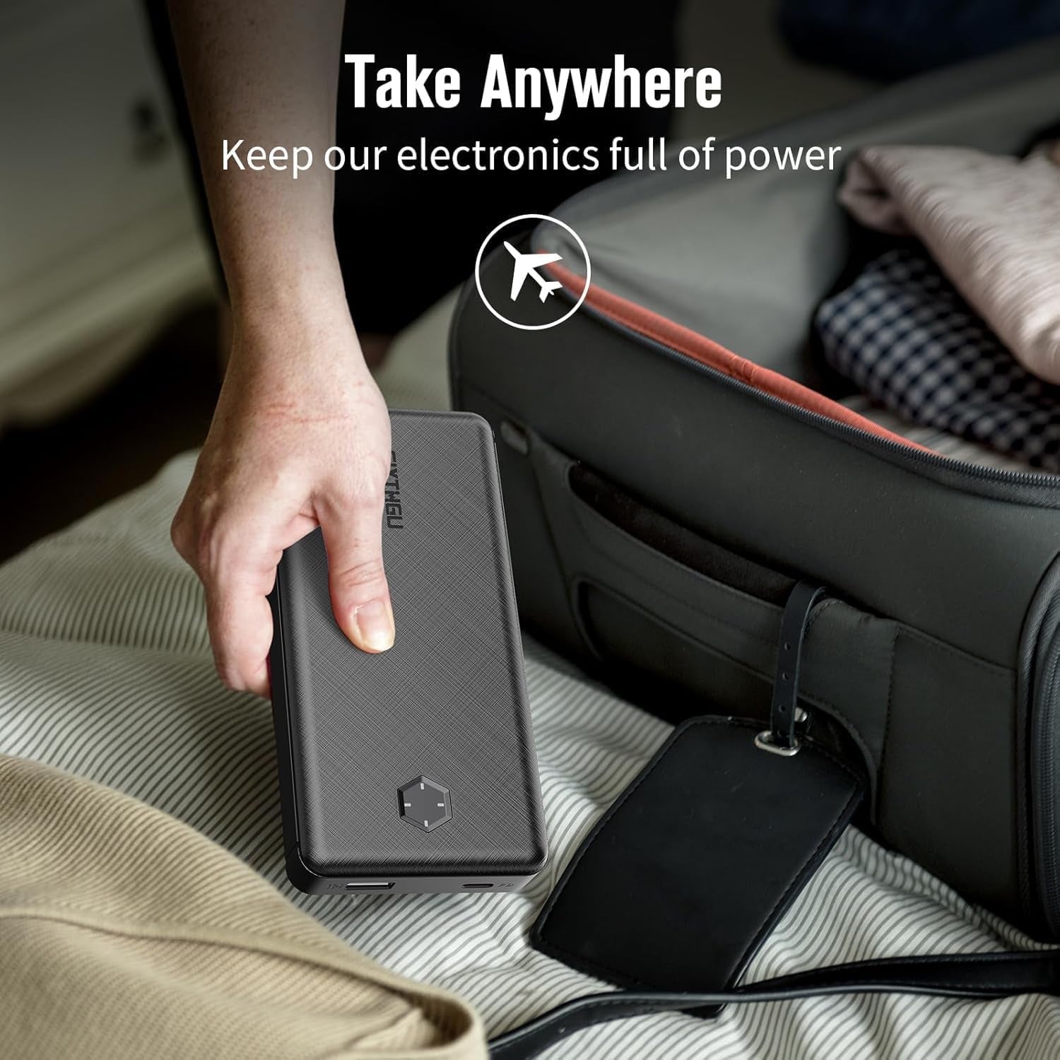 Portable Charger, Power Bank, Compact 22.5W Fast Charging 20,000Mah Battery Pack, PD20W High-Speed Charging for Iphone, Ipad, and More (USB-C Input and Output)