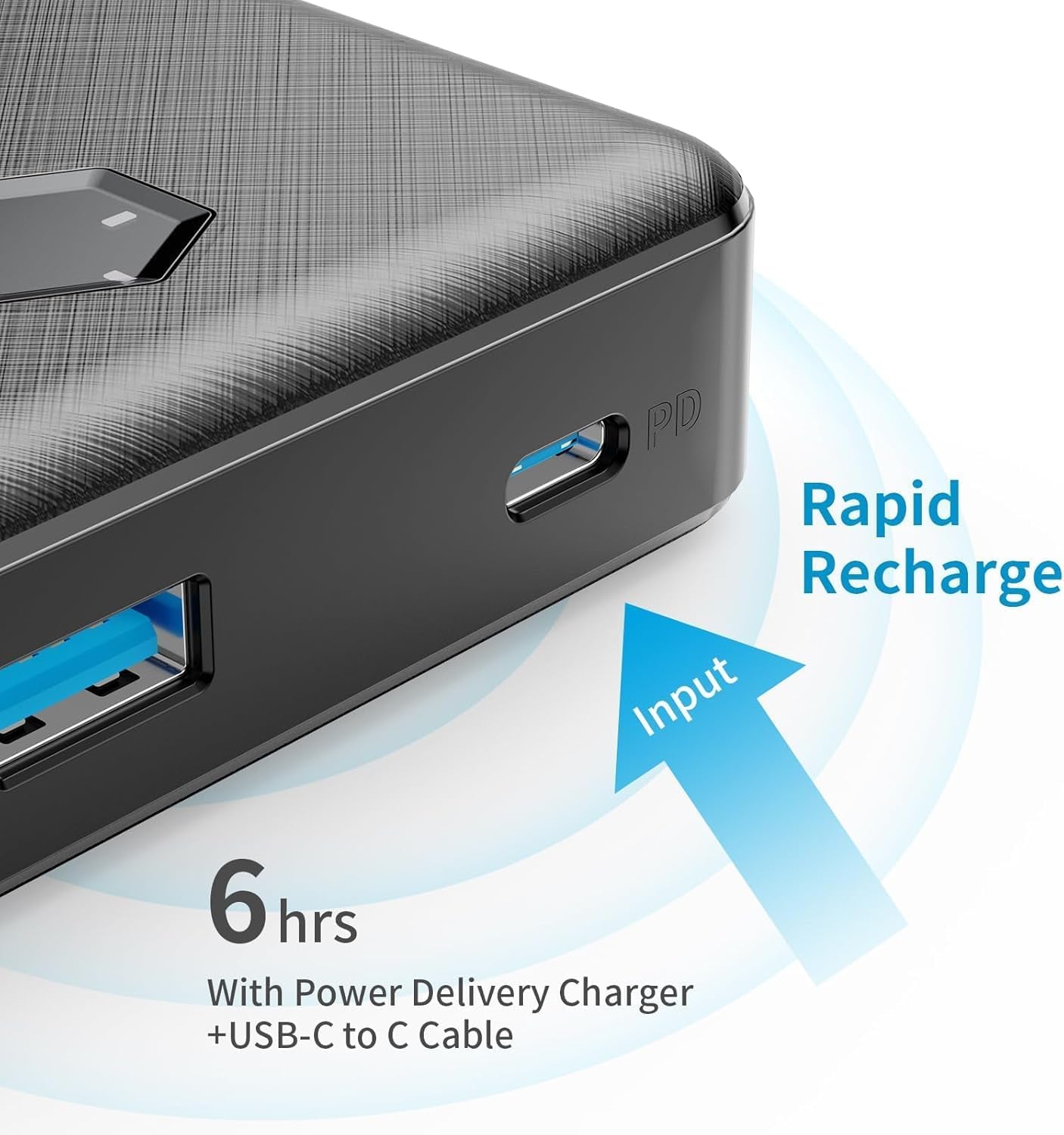 Portable Charger, Power Bank, Compact 22.5W Fast Charging 20,000Mah Battery Pack, PD20W High-Speed Charging for Iphone, Ipad, and More (USB-C Input and Output)