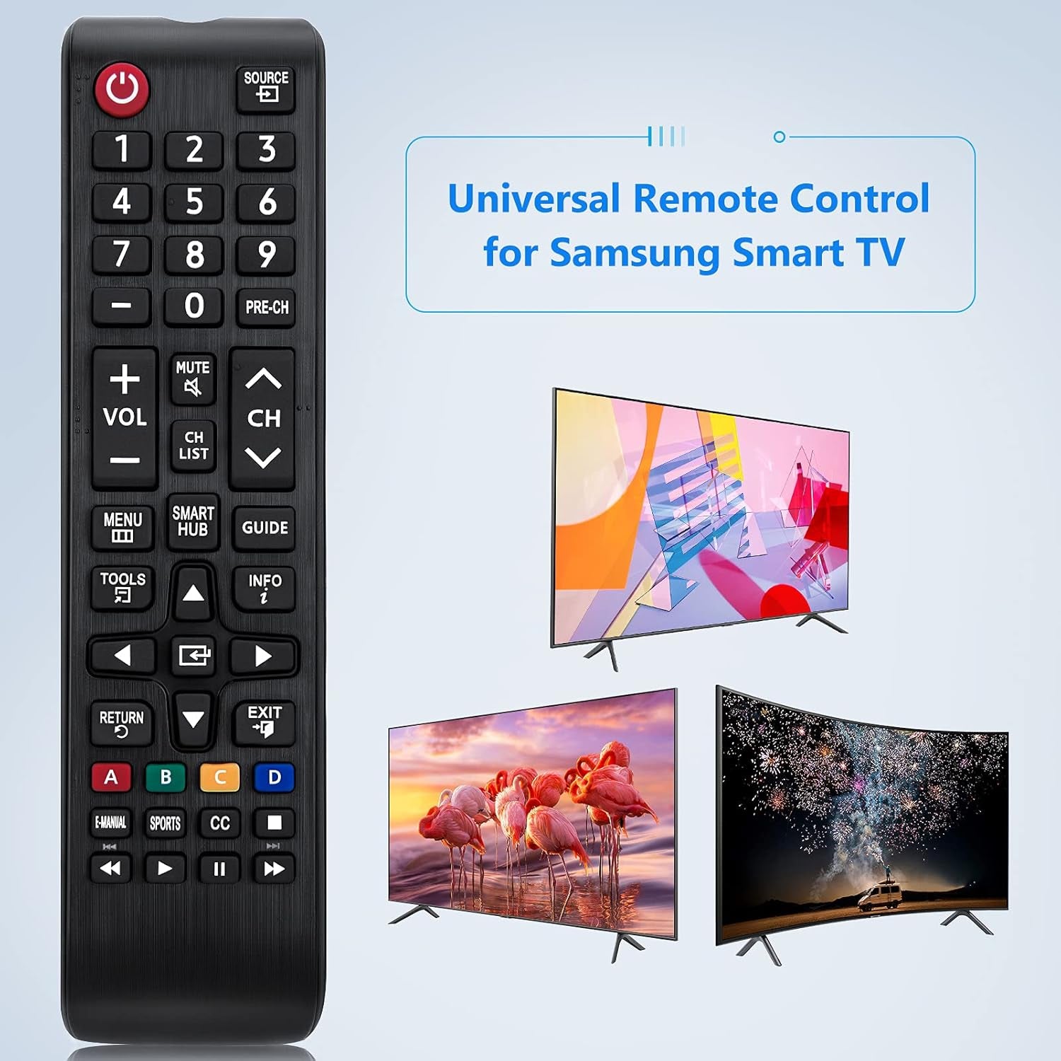Universal Remote Control for Samsung-Tv-Remote All Samsung LCD LED HDTV 3D Smart Tvs Models