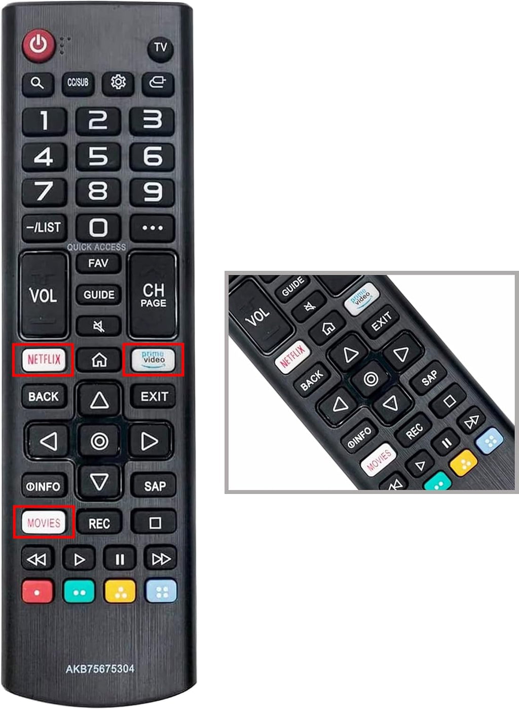 AKB75675304 Universal Remote Control for Lg-Tv-Remote All LG LCD LED HDTV Smart Tvs
