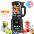 Blender for Smoothies, 50 Oz Countertop Blender with Milkshake, Juice, Crush Ice and Pulse, 1200W Peak Watts, Powercrush Food Processor with Self-Cleaning, Stainless Steel Blade, Black
