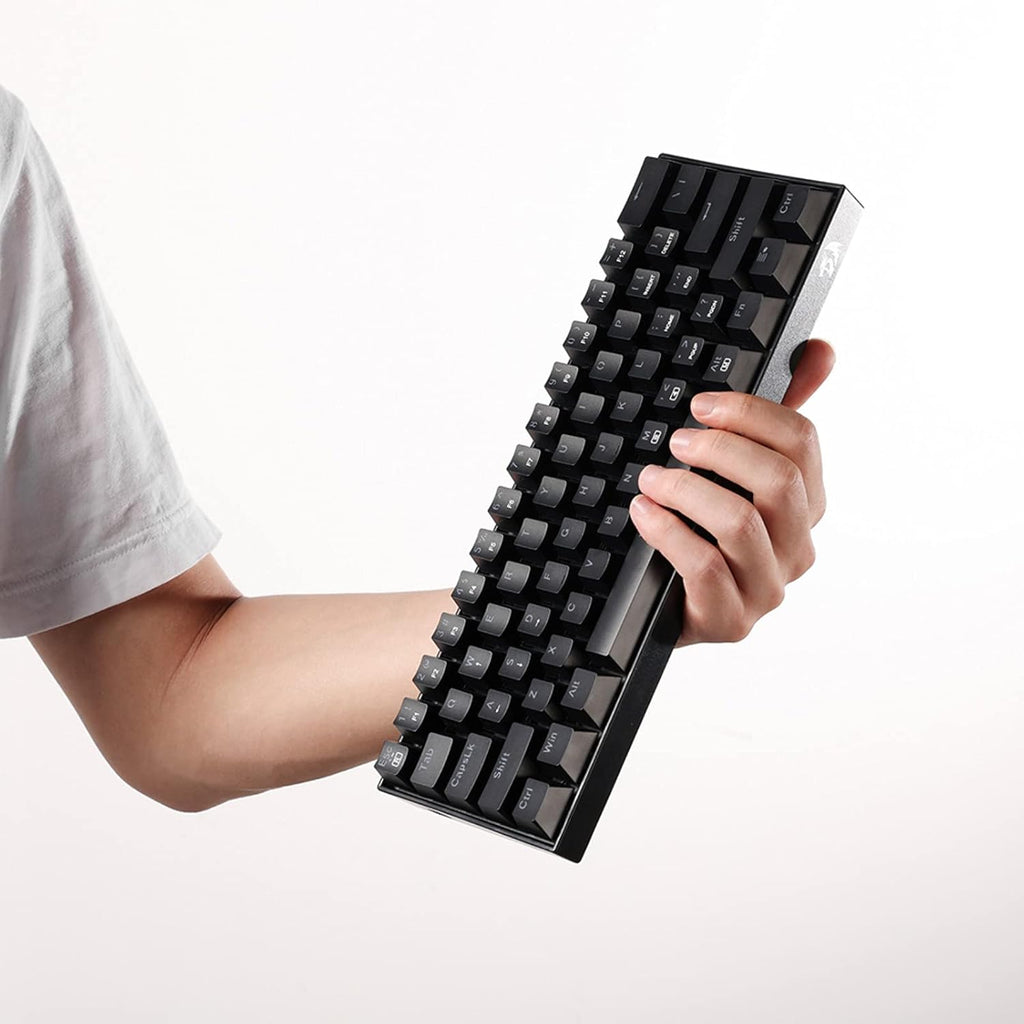 K630 Dragonborn 60% Wired RGB Gaming Keyboard, 61 Keys Compact Mechanical Keyboard with Tactile Blue Switch, Pro Driver Support, Black