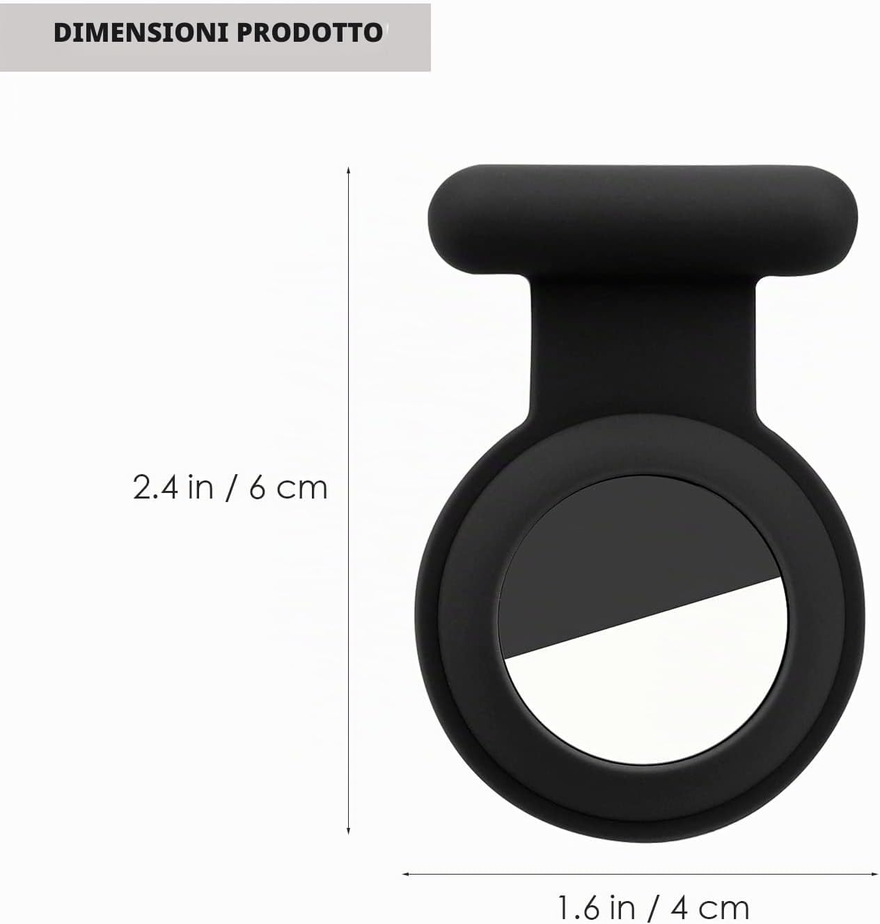 Tracker GPS Nascosto Airtag, Airtag per Bambini, Anziani, Animali Domestici, Abbigliamento, Più Sicuro Di Airtag, Portachiavi Airtag E Collana Airtag (Nero&Blu&Grigio&Rosa)