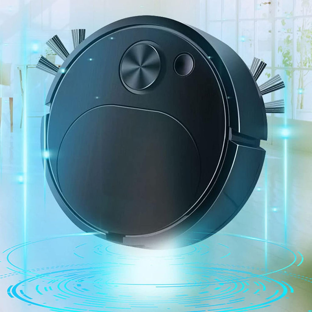 Robot Vacuum Cleaner,Rechargeable Sweeping Vacuuming Mopping 3 in 1 Intelligent Sweeping Robot for Hard Floor Flat Ground Marble Tile Wooden Floor