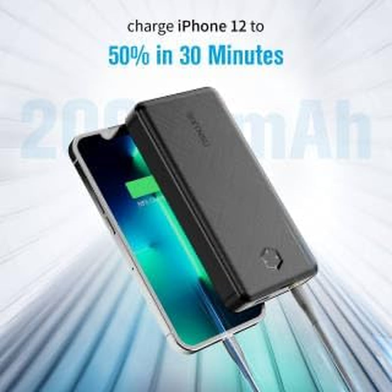 Portable Charger, Power Bank, Compact 22.5W Fast Charging 20,000Mah Battery Pack, PD20W High-Speed Charging for Iphone, Ipad, and More (USB-C Input and Output)