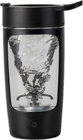 Electric Shaker Bottle, Blender Bottles for Protein Mixes, | Tritan | BPA Free| Portable Mixer Cup, Rechargeable Shake Cups and Meal Replacement Shakes, 22 Oz(Black)