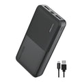 Slim Pro 20,000Mah, Portable Power Bank and Charger with Dual USB Ports, Black