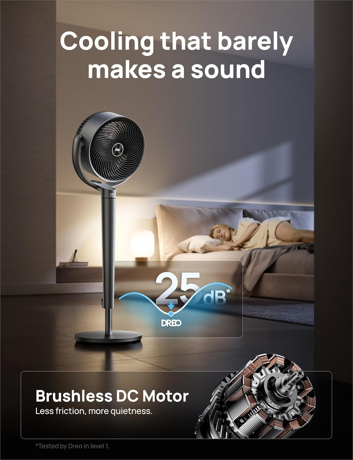 43'' Smart Wi-Fi/Alexa Control Pedestal Fan Bundle with 80Ft Whole Room Air Circulator and Remote Control