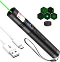 Long Range Laser Pointer, Rechargeable Flashlight with Green Laser Pointer for Night Astronomy Outdoor Camping Hunting