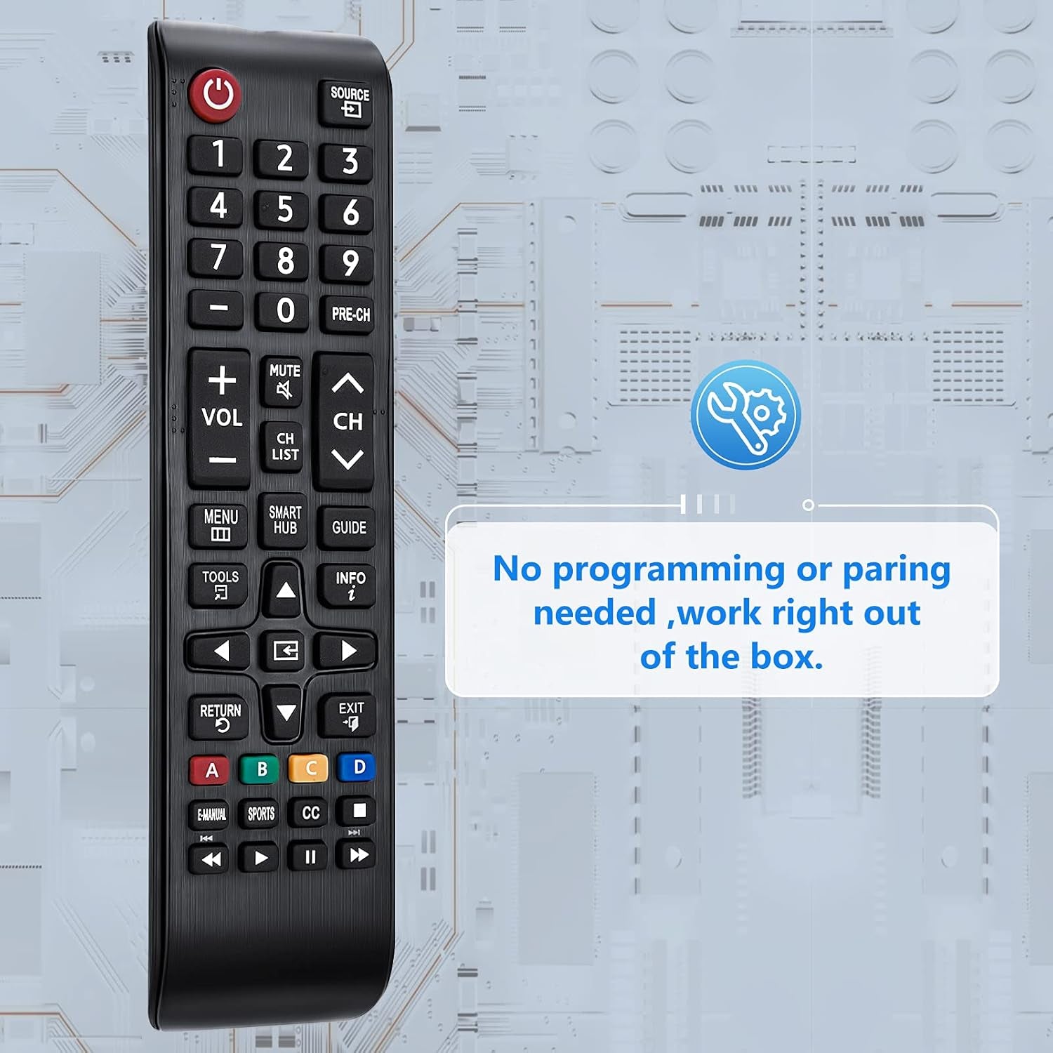 Universal Remote Control for Samsung-Tv-Remote All Samsung LCD LED HDTV 3D Smart Tvs Models