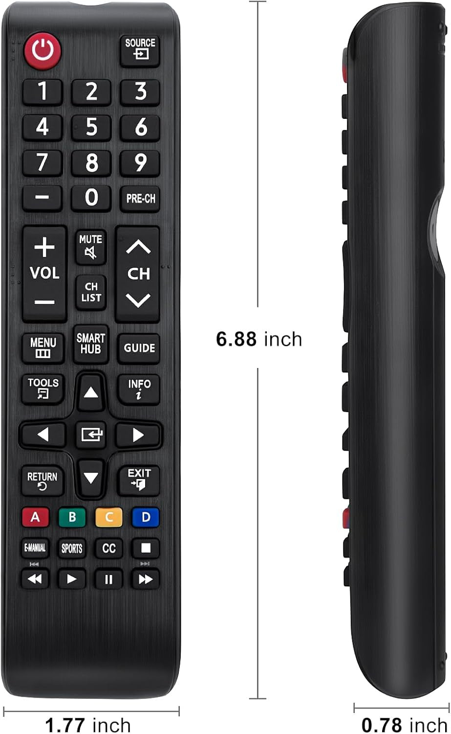 Universal Remote Control for Samsung-Tv-Remote All Samsung LCD LED HDTV 3D Smart Tvs Models