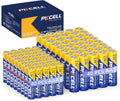 AA Batteries & AAA Batteries 80 Count, 40 Double a Batteries and 40 Triple a Batteries Combo Pack, 1.5V High-Performance Carbon Battery
