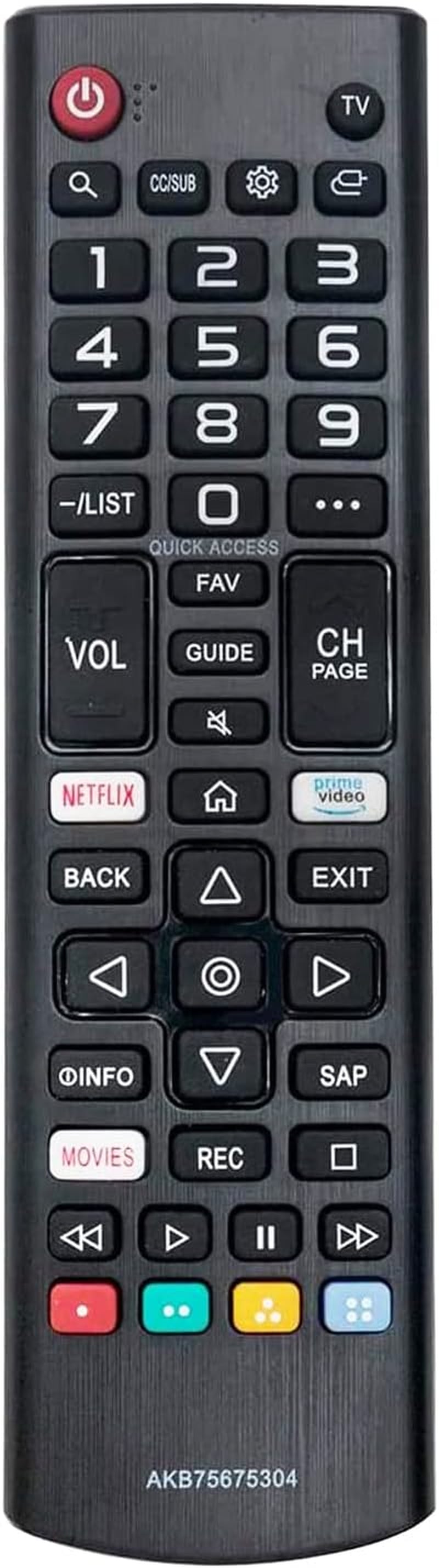 AKB75675304 Universal Remote Control for Lg-Tv-Remote All LG LCD LED HDTV Smart Tvs