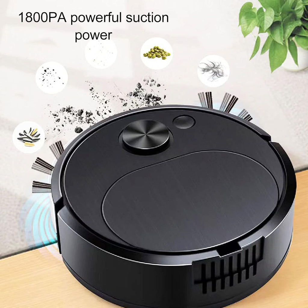 Robot Vacuum Cleaner,Rechargeable Sweeping Vacuuming Mopping 3 in 1 Intelligent Sweeping Robot for Hard Floor Flat Ground Marble Tile Wooden Floor