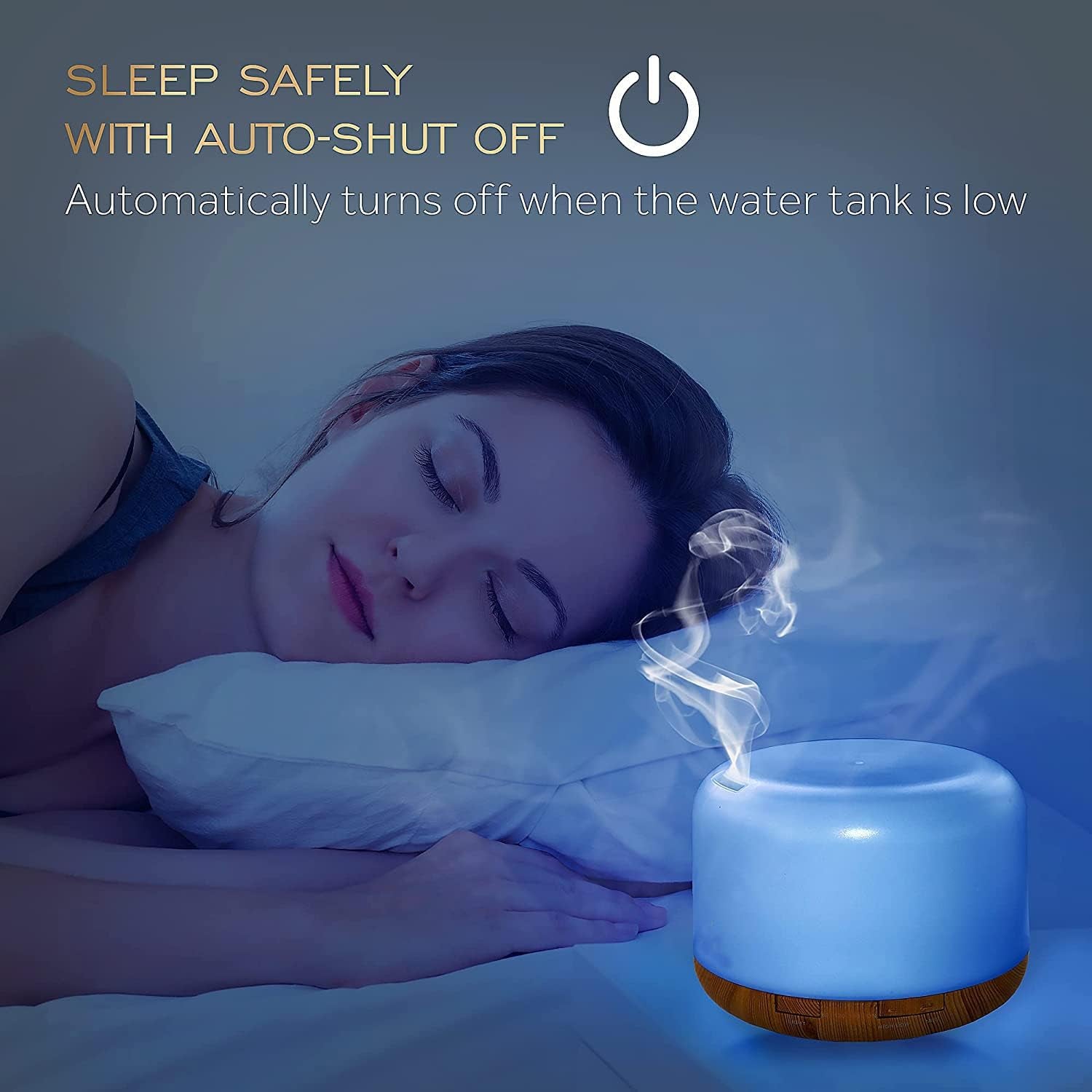 Essential oils Diffuser Humidifier 300Ml,Electric Ultrasonic Air Aroma Diffusers Vaporizer,Scent Mist Defuser with Remote,Auto-Off,7Led Color Changing Light for Large Bed Room,Home,Office